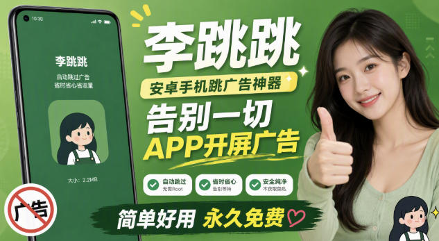 李跳跳内置规则版，安卓手机拒绝app开屏广告，让app更干净-勇哥博客